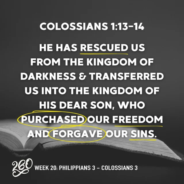 God speaks through His Word—every single day. Don’t miss what He’s saying to you this week. 
#260 #NT #BibleReadingPlan